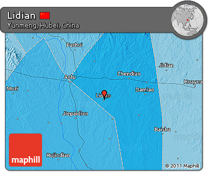Political 3D Map of Lidian