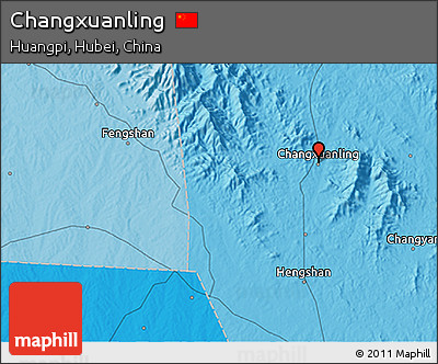 Political 3D Map of Changxuanling