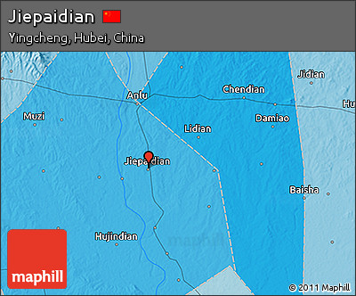 Political 3D Map of Jiepaidian