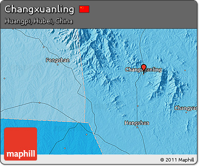 Political 3D Map of Changxuanling