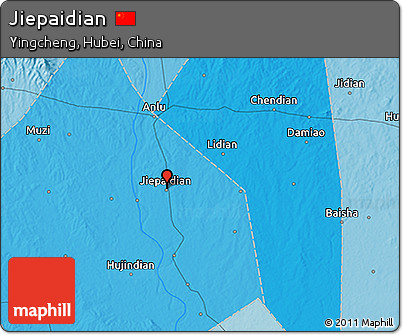 Political 3D Map of Jiepaidian