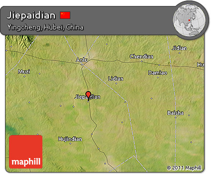 Satellite 3D Map of Jiepaidian