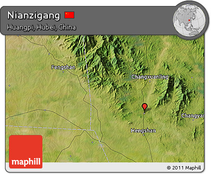 Satellite 3D Map of Nianzigang
