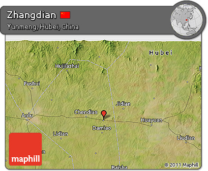 Satellite 3D Map of Zhangdian