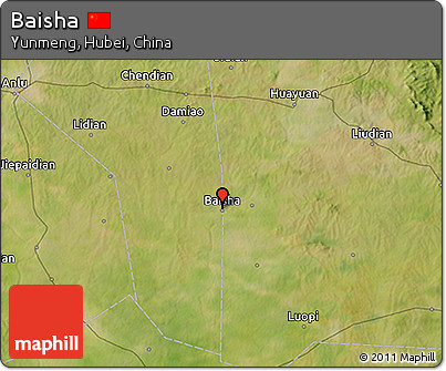 Satellite 3D Map of Baisha