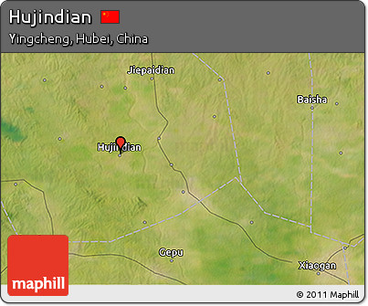 Satellite 3D Map of Hujindian