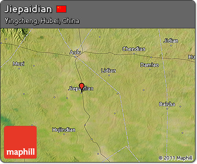 Satellite 3D Map of Jiepaidian