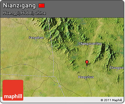 Satellite 3D Map of Nianzigang
