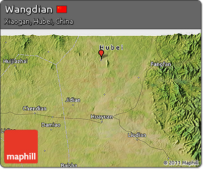 Satellite 3D Map of Wangdian