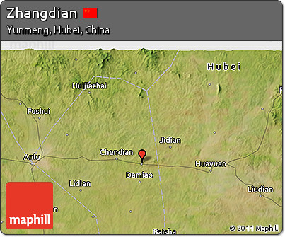 Satellite 3D Map of Zhangdian