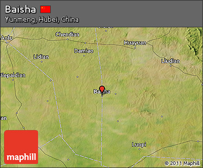Satellite 3D Map of Baisha