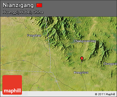 Satellite 3D Map of Nianzigang
