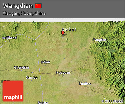 Satellite 3D Map of Wangdian
