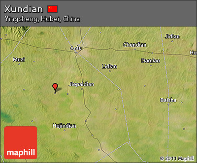Satellite 3D Map of Xundian