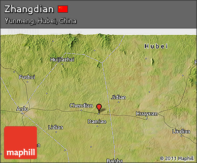 Satellite 3D Map of Zhangdian