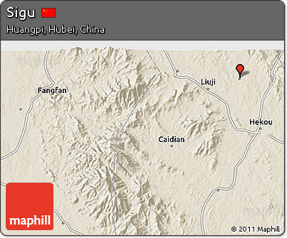 Shaded Relief 3D Map of Sigu