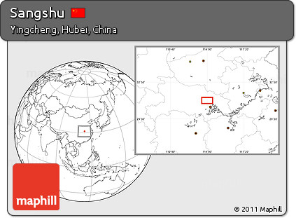 Blank Location Map of Sangshu
