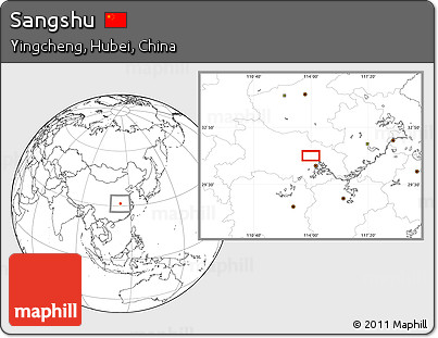 Blank Location Map of Sangshu