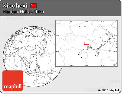 Blank Location Map of Xiaohexi