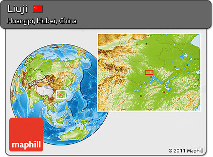 Physical Location Map of Liuji