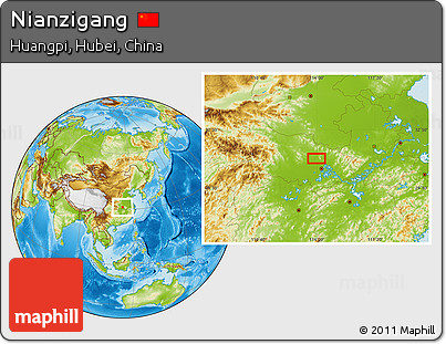 Physical Location Map of Nianzigang