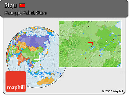 Political Location Map of Sigu