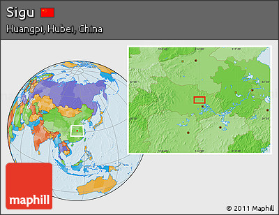 Political Location Map of Sigu