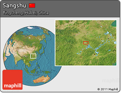 Satellite Location Map of Sangshu