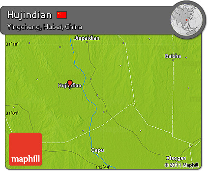 Physical Map of Hujindian