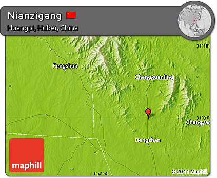 Physical Map of Nianzigang