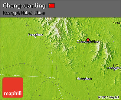 Physical Map of Changxuanling