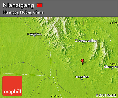 Physical Map of Nianzigang