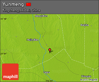 Physical Map of Yunmeng