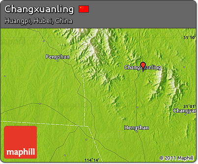 Physical Map of Changxuanling