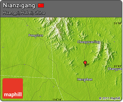 Physical Map of Nianzigang