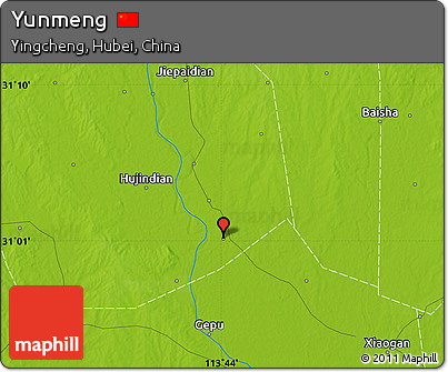 Physical Map of Yunmeng