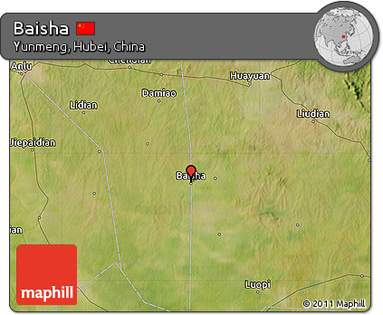 Satellite Map of Baisha