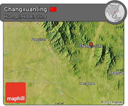 Satellite Map of Changxuanling