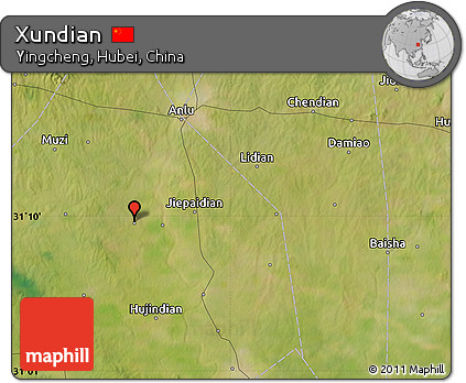 Satellite Map of Xundian