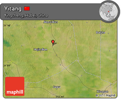 Satellite Map of Yitang