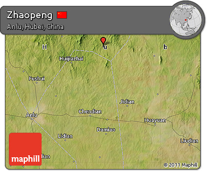 Satellite Map of Zhaopeng