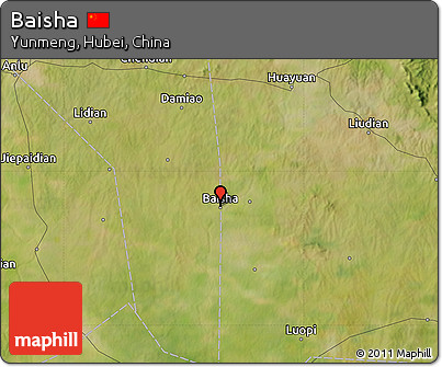 Satellite Map of Baisha