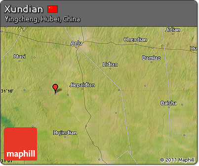 Satellite Map of Xundian