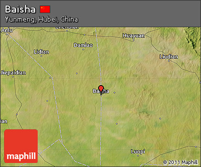 Satellite Map of Baisha