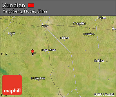 Satellite Map of Xundian