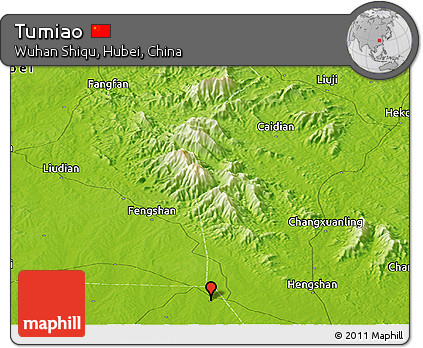 Physical Panoramic Map of Tumiao