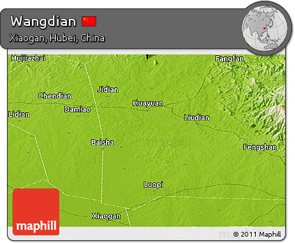 Physical Panoramic Map of Wangdian
