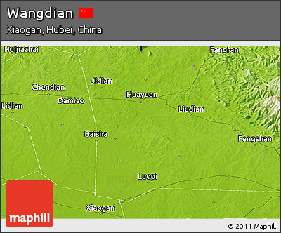 Physical Panoramic Map of Wangdian