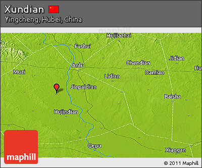 Physical Panoramic Map of Xundian