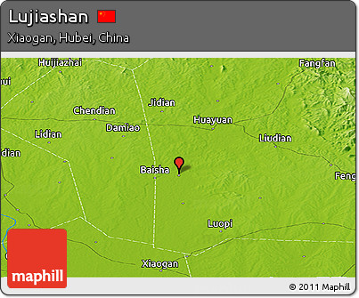 Physical Panoramic Map of Lujiashan
